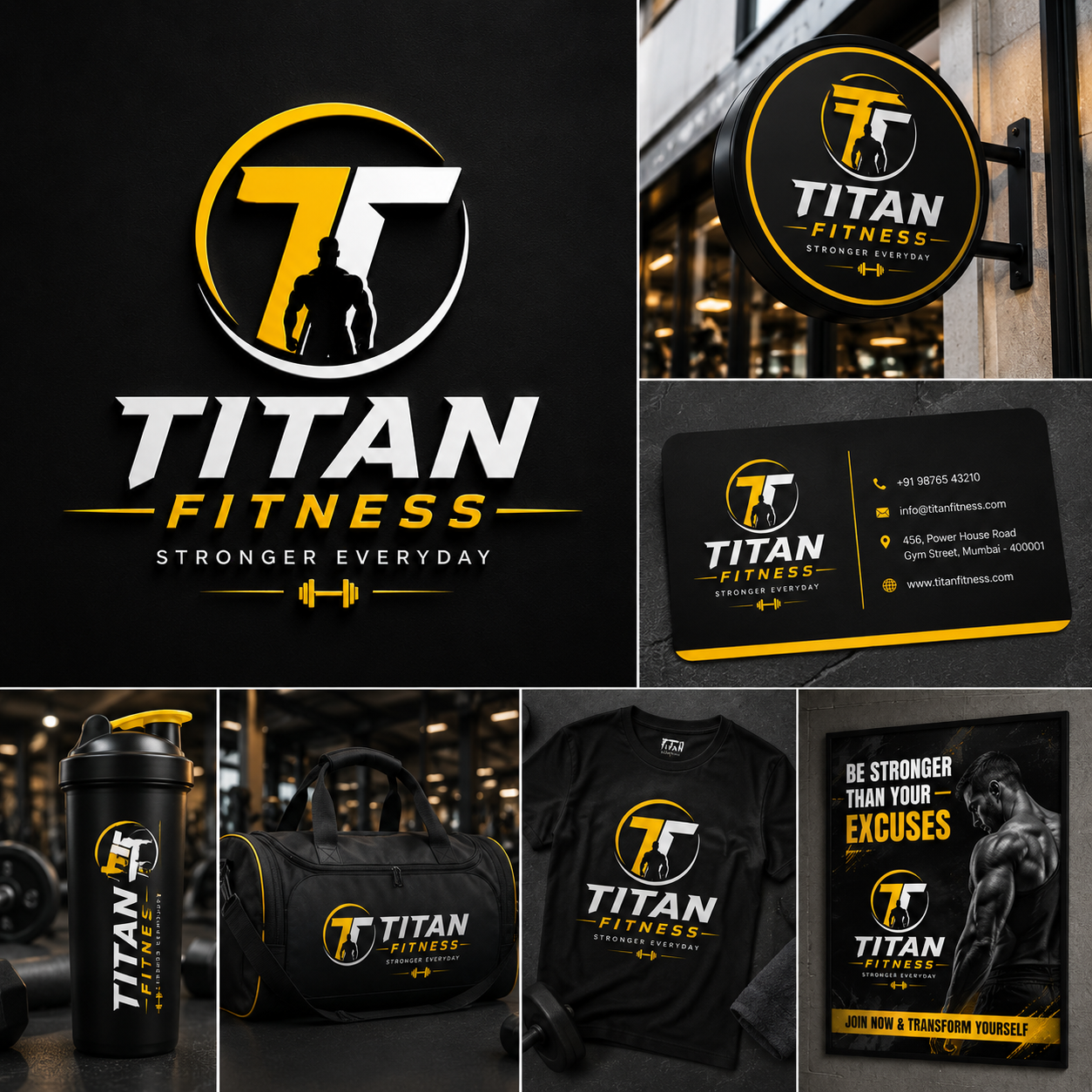 Titan Fitness branding concept