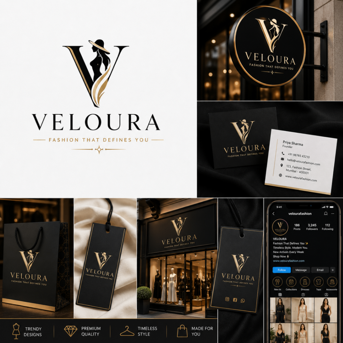 Veloura branding concept