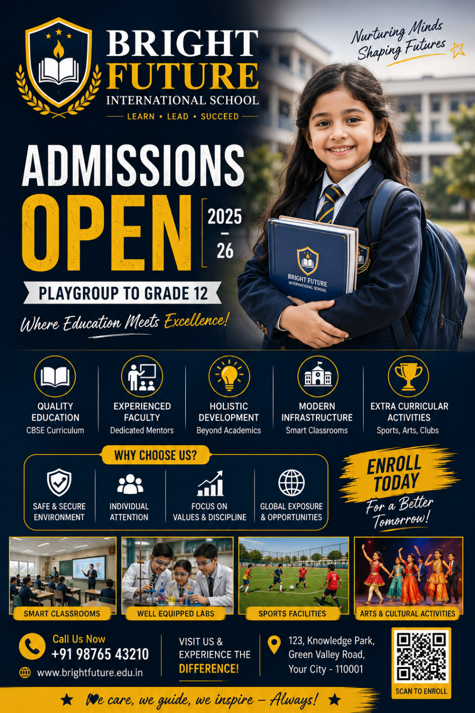 Bright Future School poster design